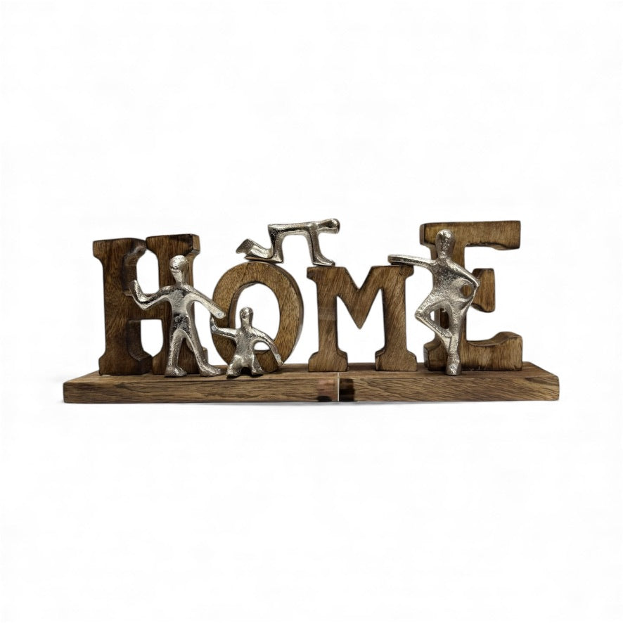 Декоративна фигура – HOME с човешки силуети