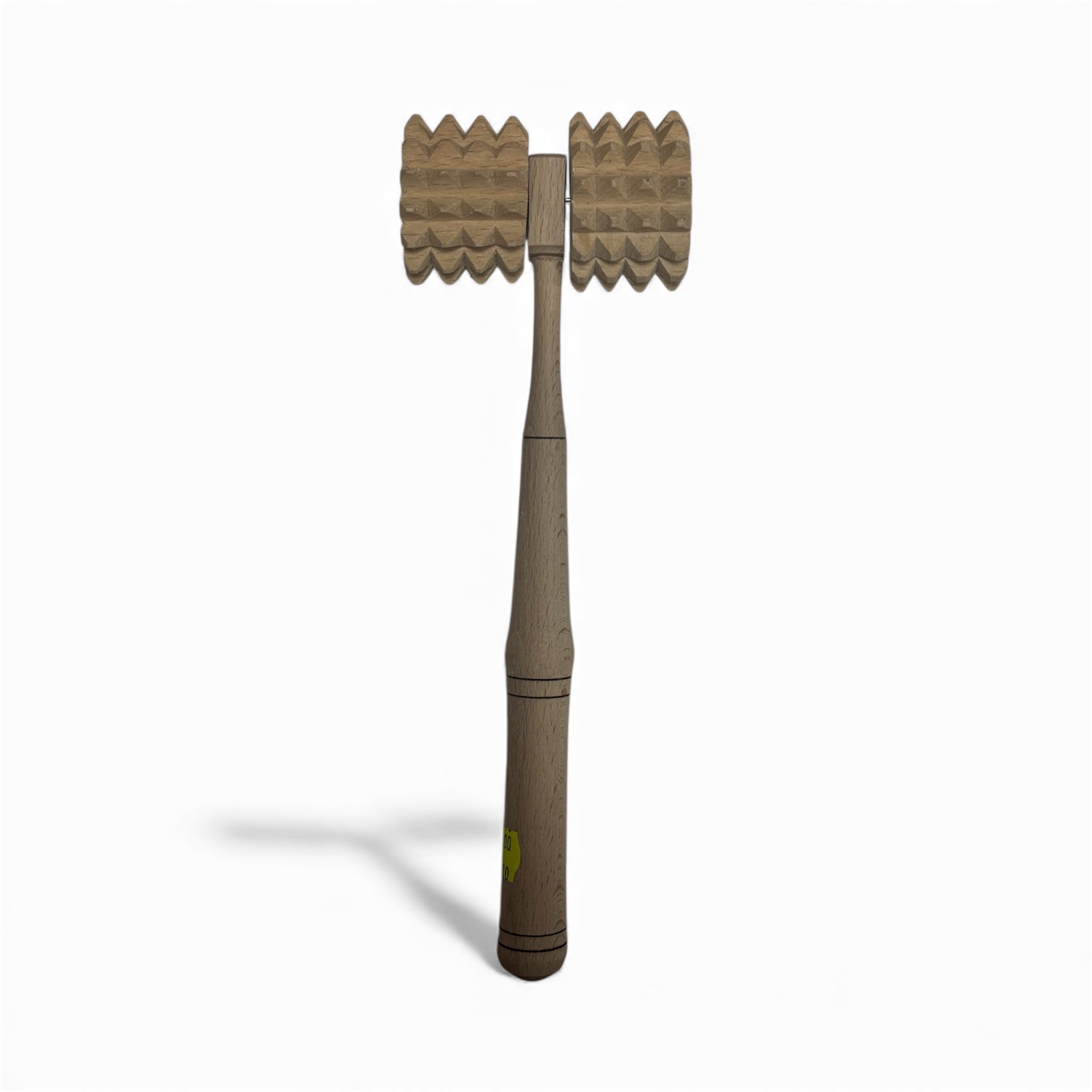 Дървен двоен масажор с дръжка