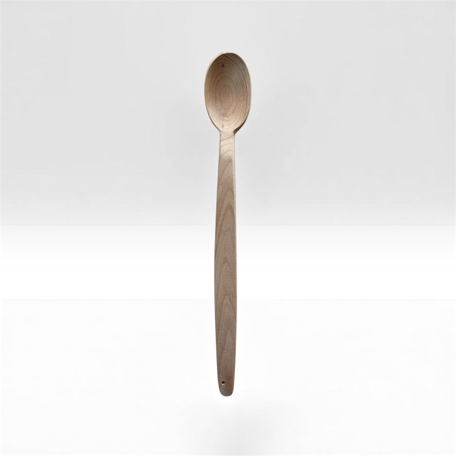 Дървена кухненска лъжица с дълга дръжка