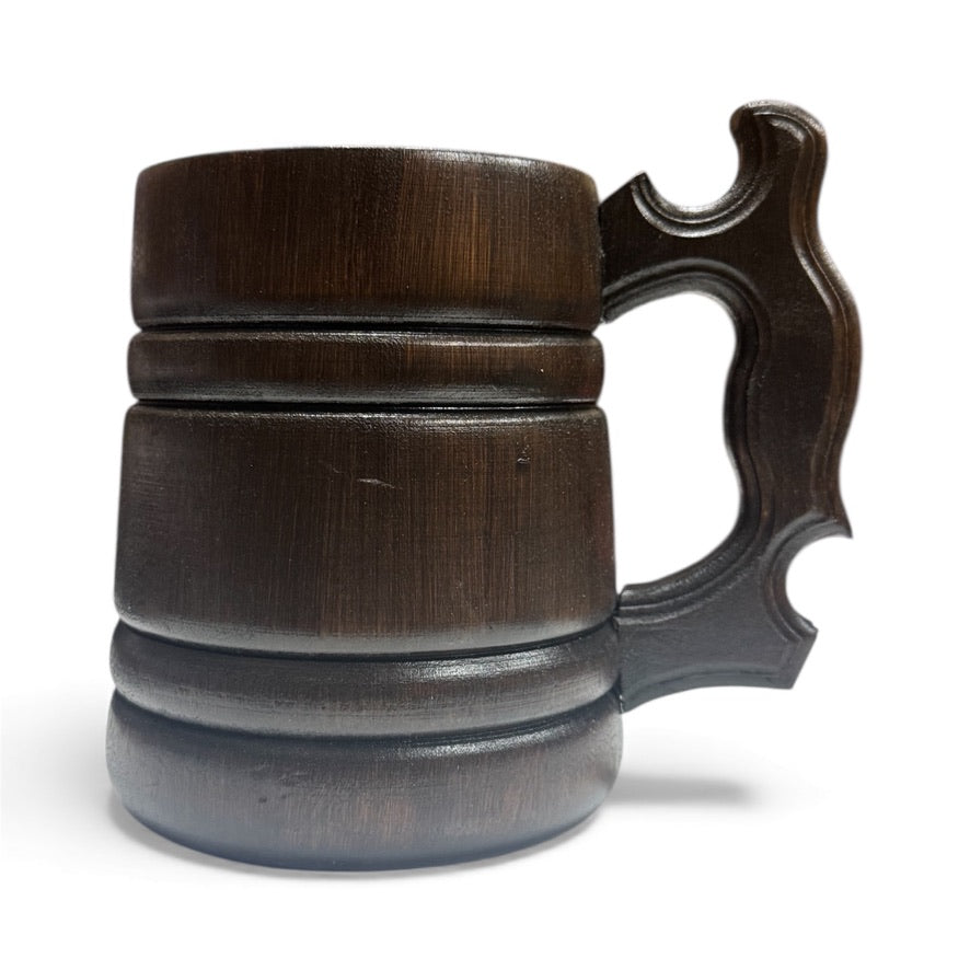 Дървена халба от – ръчна изработка