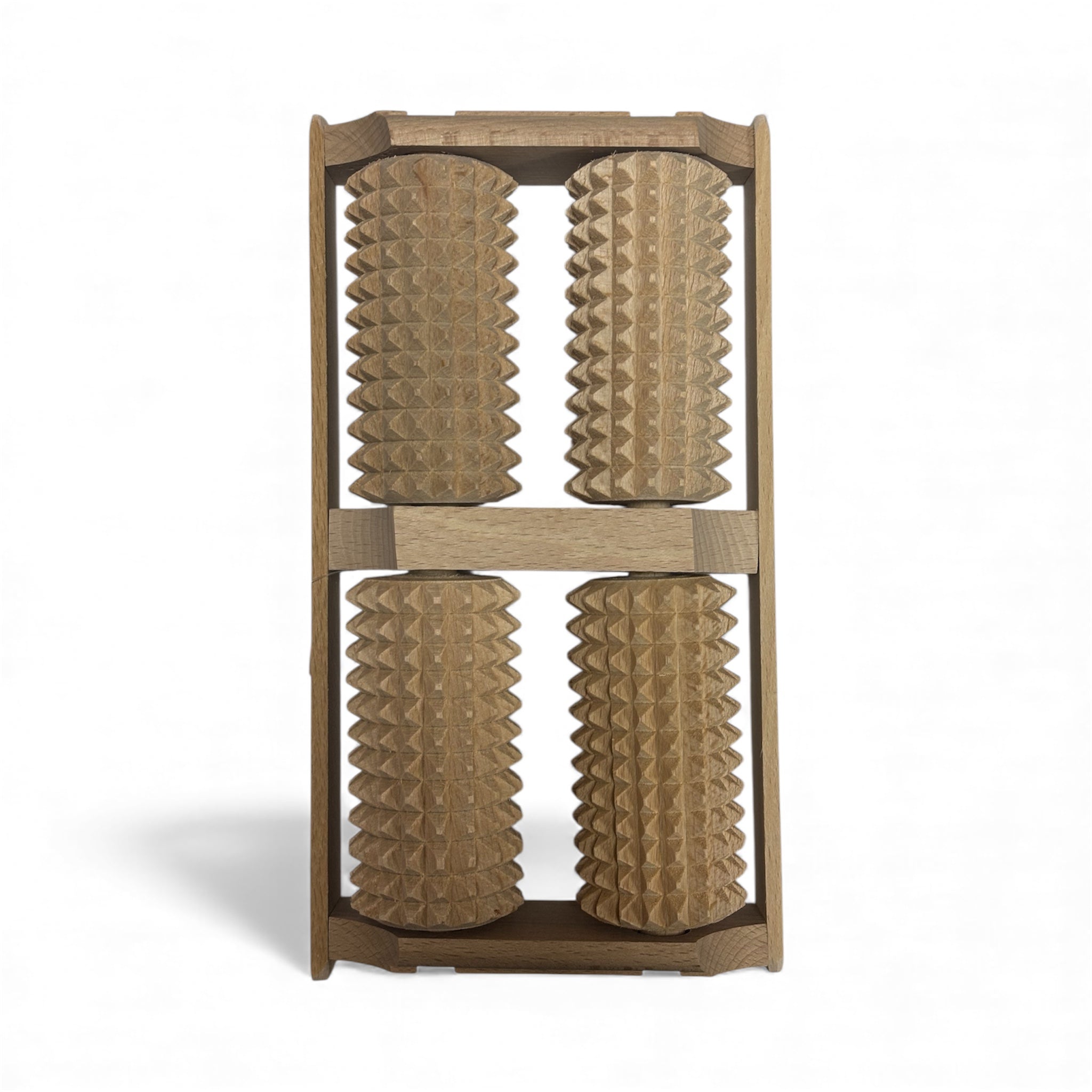 Дървен масажор за ходила – 4 ролера