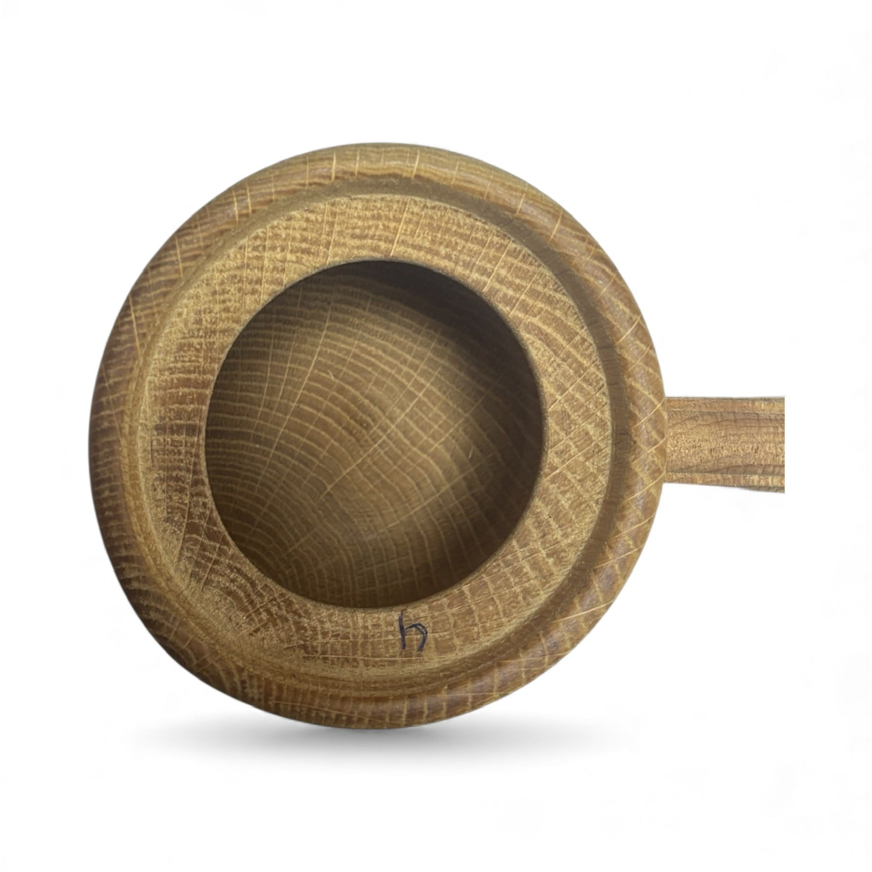 Дървена ръчно изработена кутийка с дръжка – тип „канче“