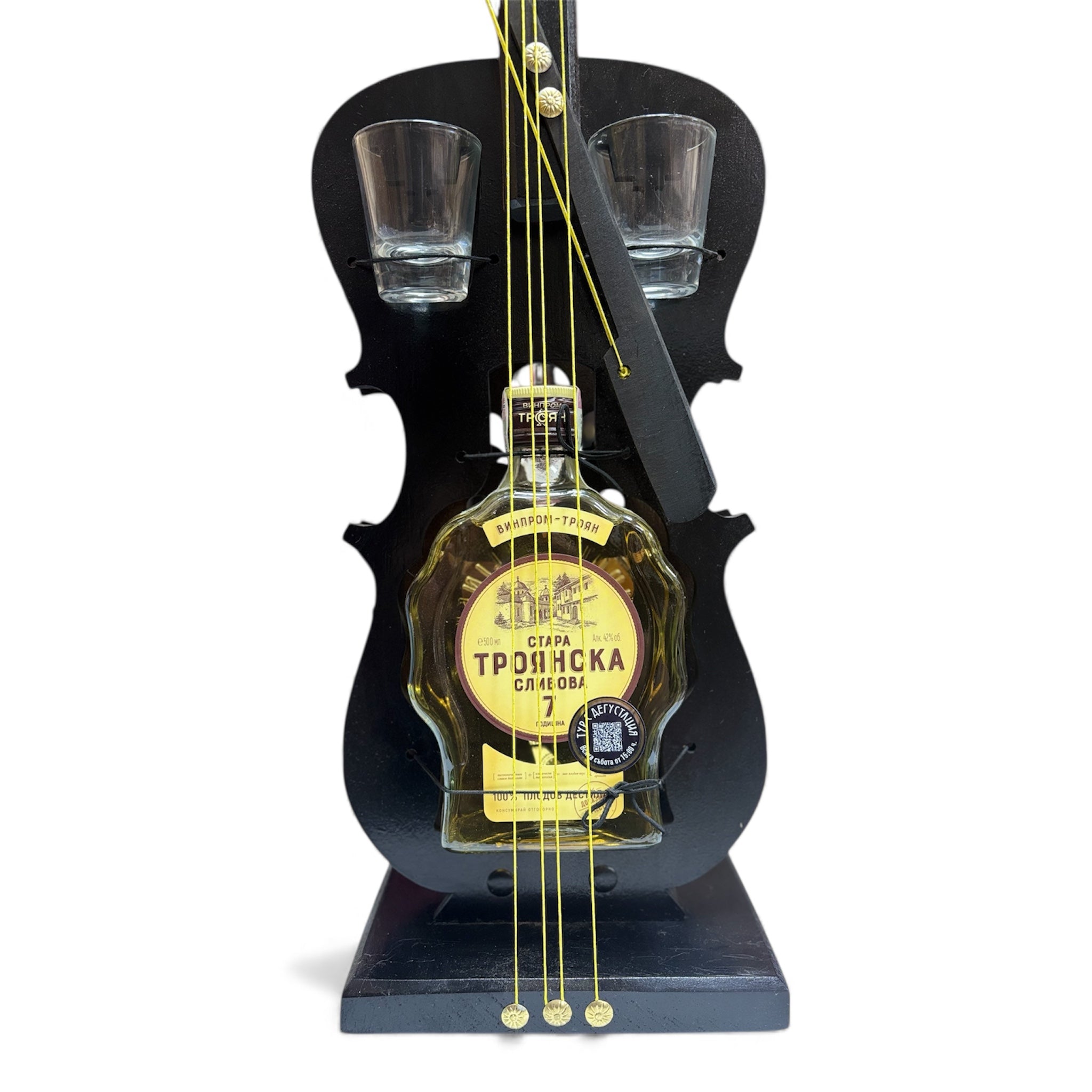 Декоративна цигулка с ракия „Стара Троянска сливова“