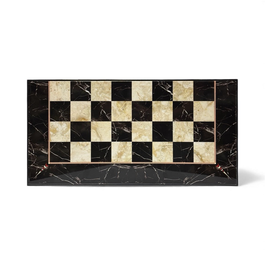 Табла и шах – Черна мраморна серия