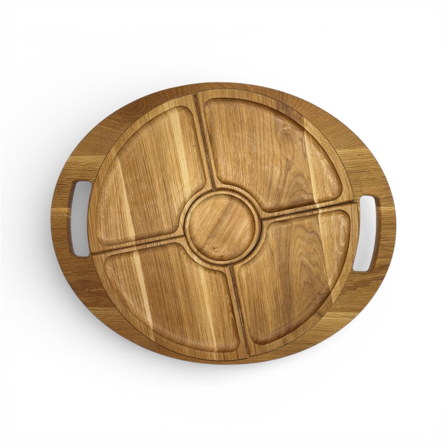 Дървено плато с подвижни секции и дръжки