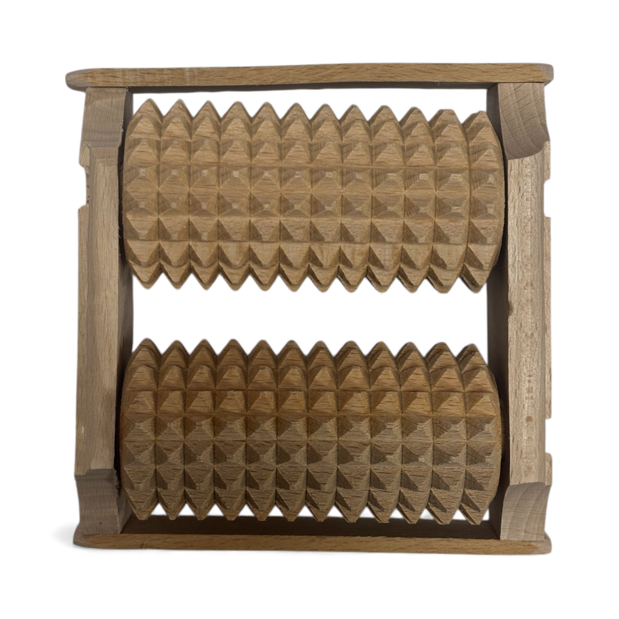 Дървена масажна пътека с два ролера