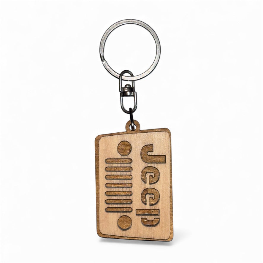 Дървен ключодържател JEEP
