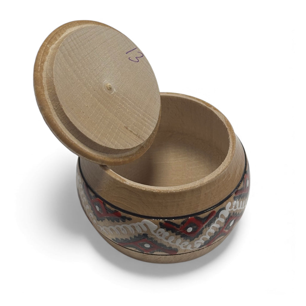 Дървена ръчно изработена кутийка за подправки