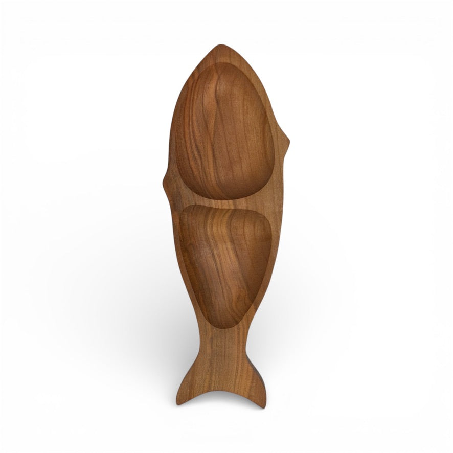 Дървено плато за сервиране „Рибка“