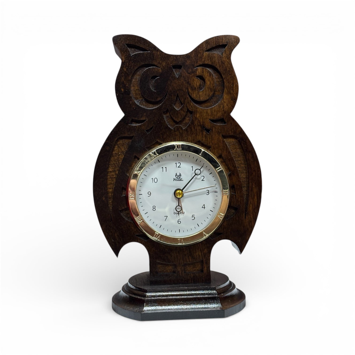 Дървен часовник „Бухал“