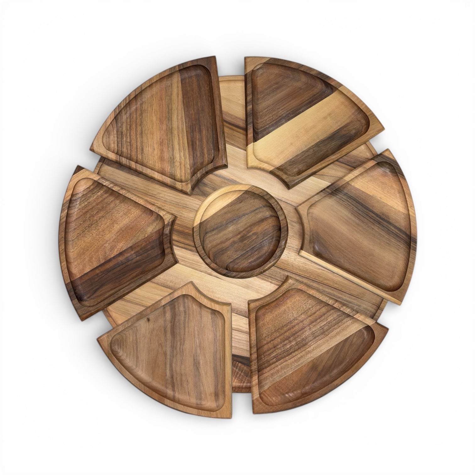 Дървено плато с подвижни секции