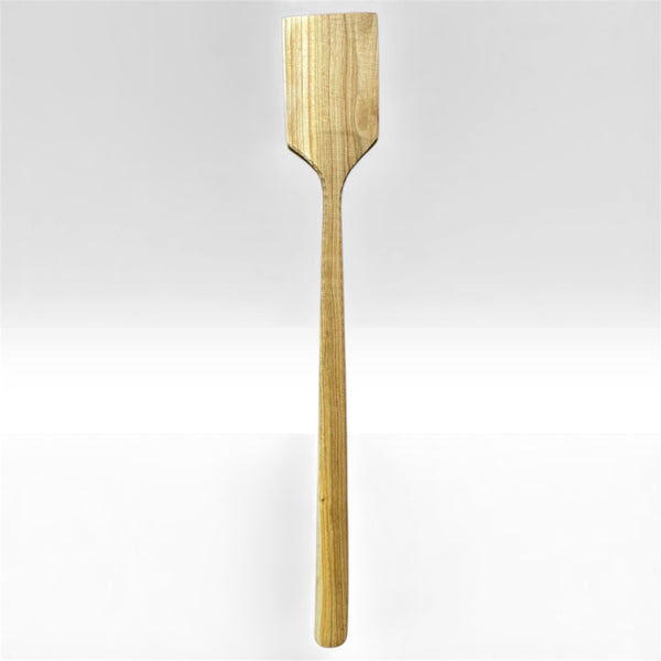 Дървена кухненска шпатула с дълга дръжка