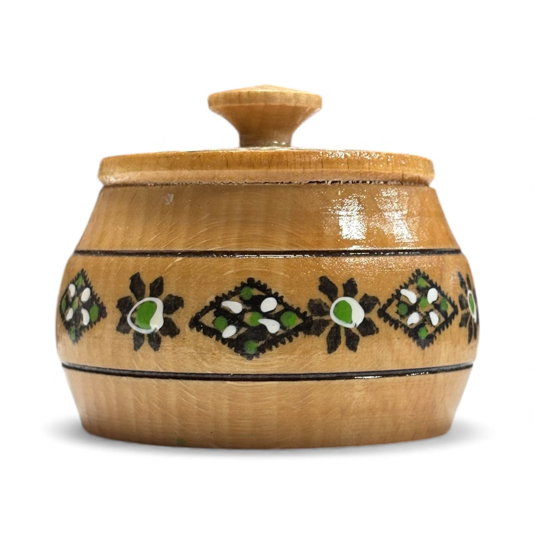 Дървена ръчно изработена кутийка за подправки