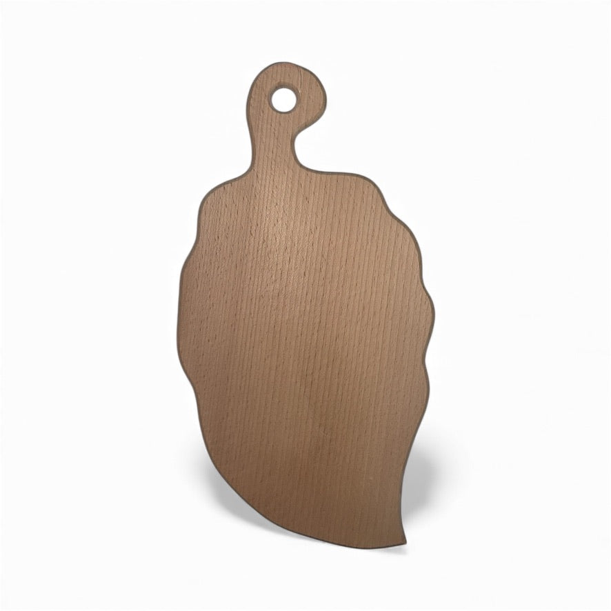 Дъбова дъска във форма на листо