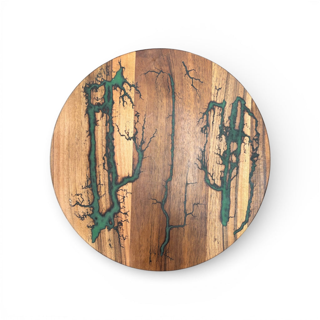 Дървена кръгла дъска „Епокс Натура“