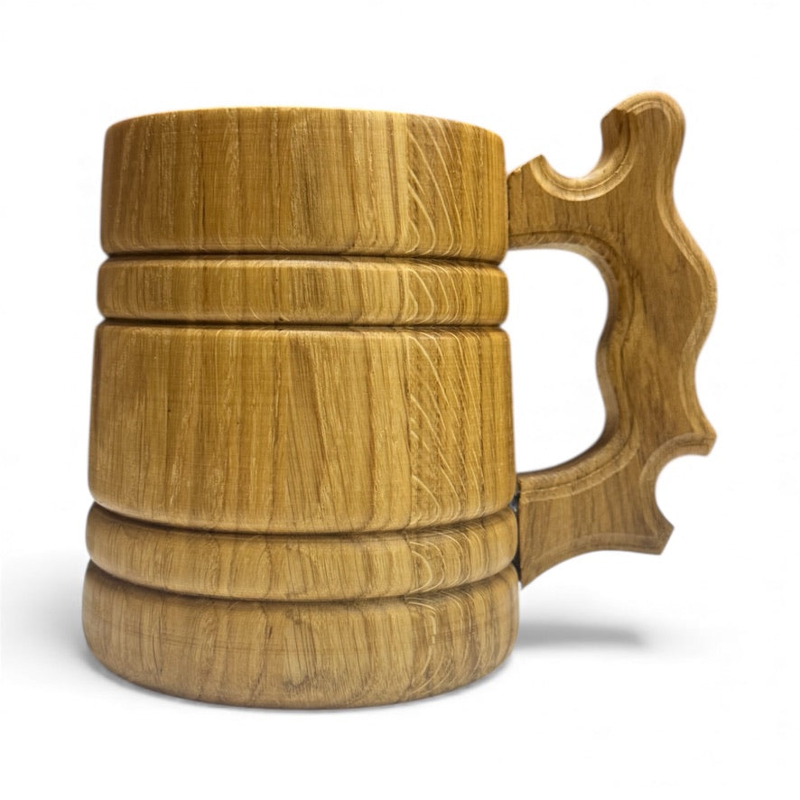 Дървена халба от дъб – ръчна изработка