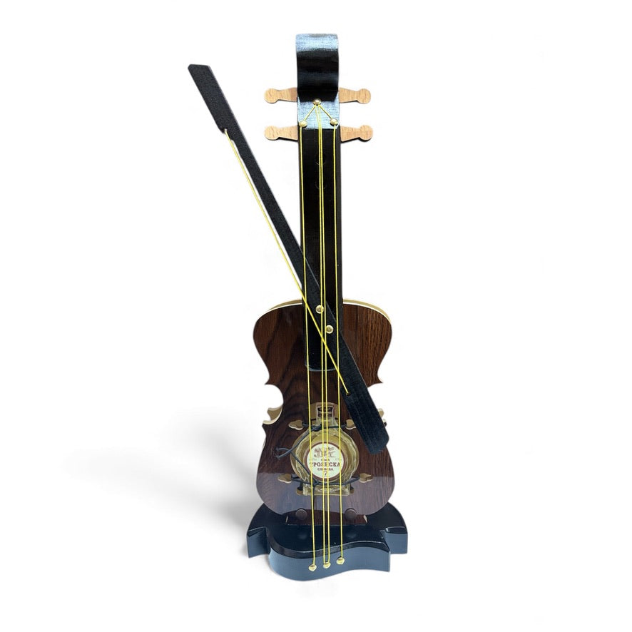 Декоративна цигулка с мини ракия – 50 мл