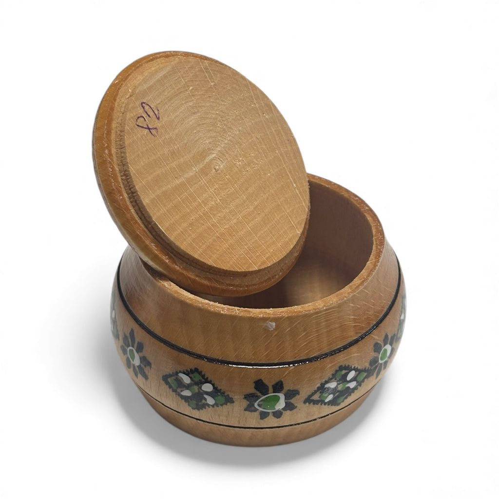 Дървена ръчно изработена кутийка за подправки